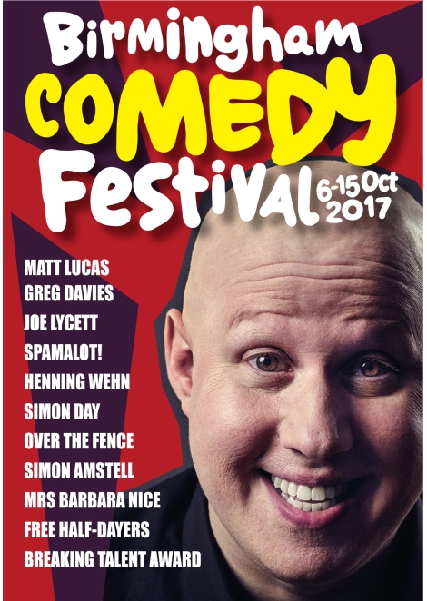 Birmingham Comedy Festival 2017 brochure cover